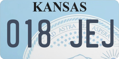 KS license plate 018JEJ