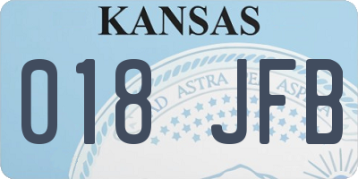 KS license plate 018JFB