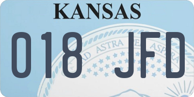 KS license plate 018JFD