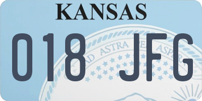 KS license plate 018JFG