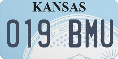 KS license plate 019BMU
