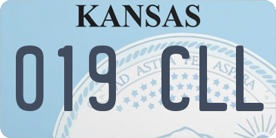 KS license plate 019CLL