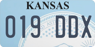 KS license plate 019DDX