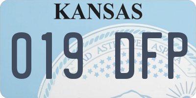 KS license plate 019DFP