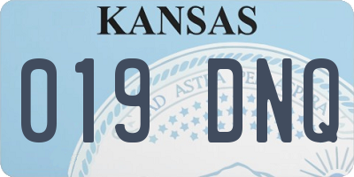 KS license plate 019DNQ