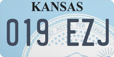 KS license plate 019EZJ