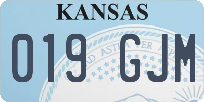 KS license plate 019GJM