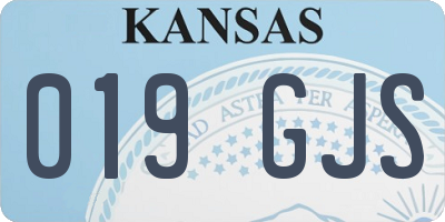 KS license plate 019GJS