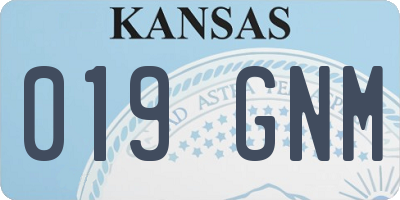 KS license plate 019GNM