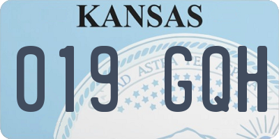 KS license plate 019GQH