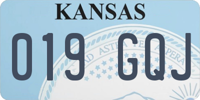 KS license plate 019GQJ