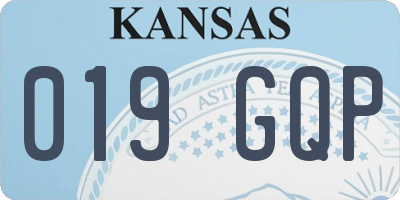 KS license plate 019GQP