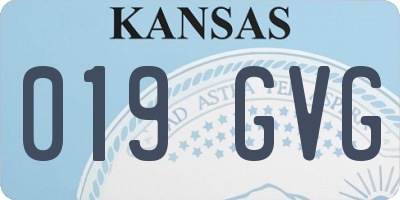 KS license plate 019GVG
