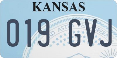 KS license plate 019GVJ
