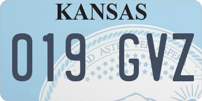 KS license plate 019GVZ