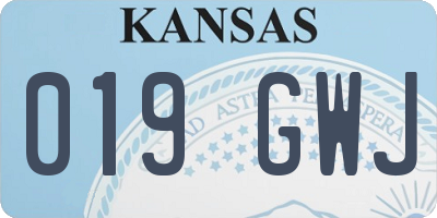 KS license plate 019GWJ