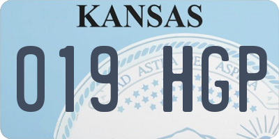 KS license plate 019HGP