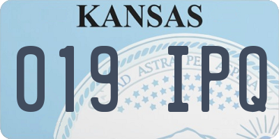 KS license plate 019IPQ