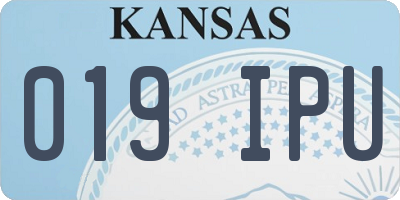 KS license plate 019IPU