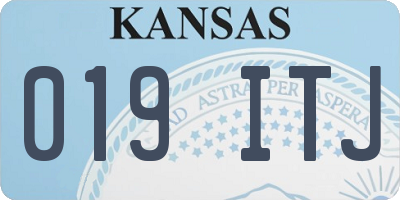 KS license plate 019ITJ