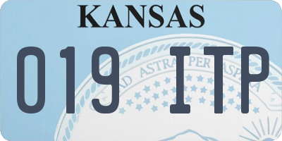 KS license plate 019ITP