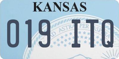 KS license plate 019ITQ