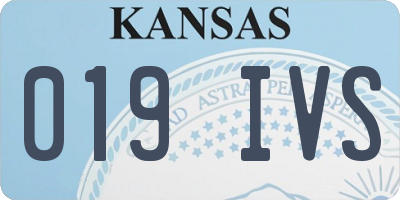 KS license plate 019IVS