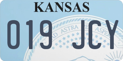 KS license plate 019JCY