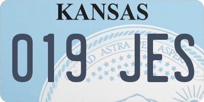 KS license plate 019JES