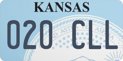 KS license plate 020CLL