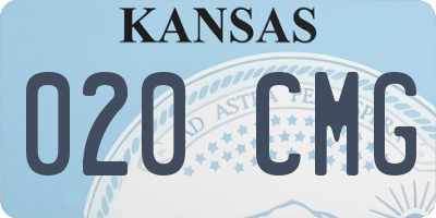 KS license plate 020CMG