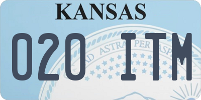 KS license plate 020ITM