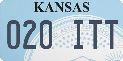 KS license plate 020ITT