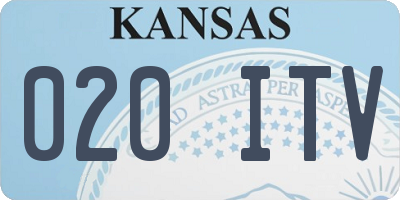 KS license plate 020ITV