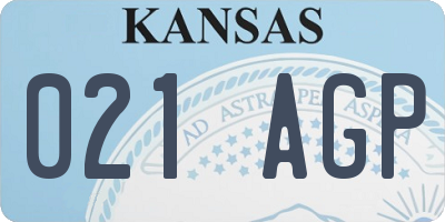 KS license plate 021AGP