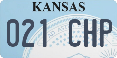 KS license plate 021CHP