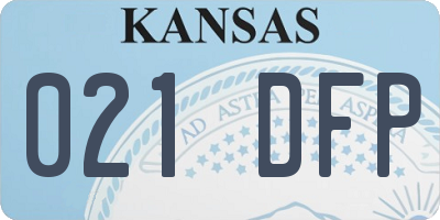 KS license plate 021DFP