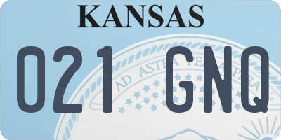 KS license plate 021GNQ