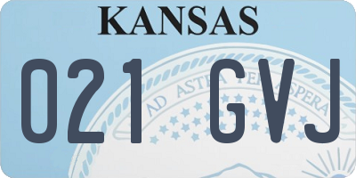 KS license plate 021GVJ