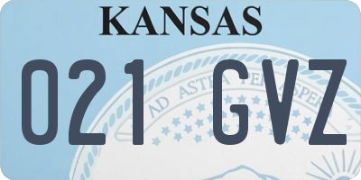 KS license plate 021GVZ