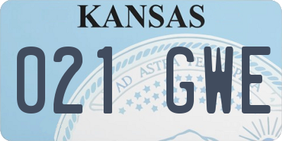 KS license plate 021GWE