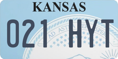 KS license plate 021HYT