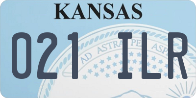 KS license plate 021ILR