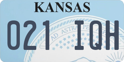 KS license plate 021IQH