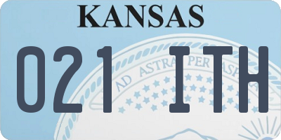 KS license plate 021ITH