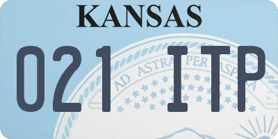KS license plate 021ITP