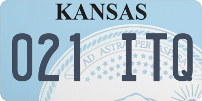 KS license plate 021ITQ