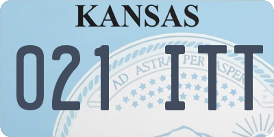 KS license plate 021ITT
