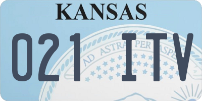 KS license plate 021ITV