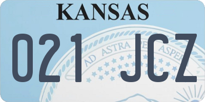 KS license plate 021JCZ